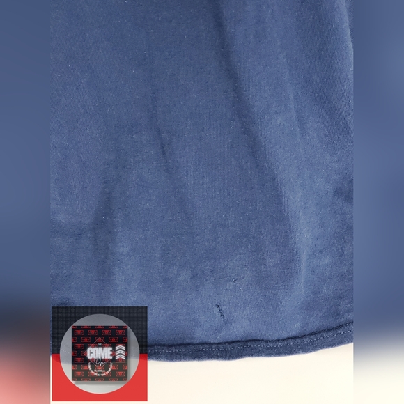 Empire Worldwide Navy with Geometric Design on Pocket T-shirt - Picture 5 of 6